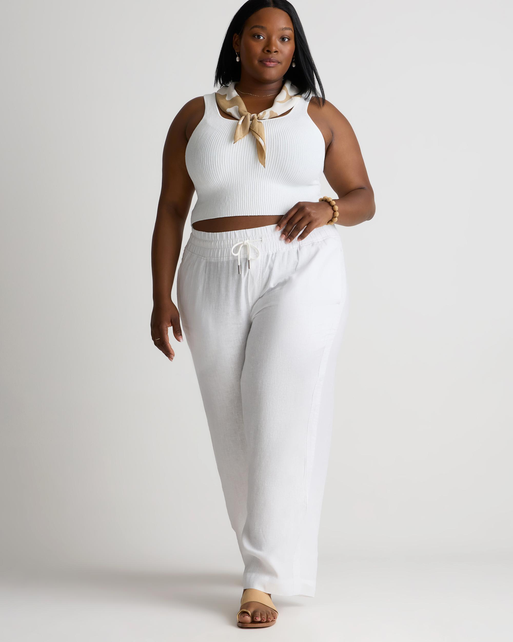 Quince | Women's 100% European Linen Wide Leg Pants Product Image