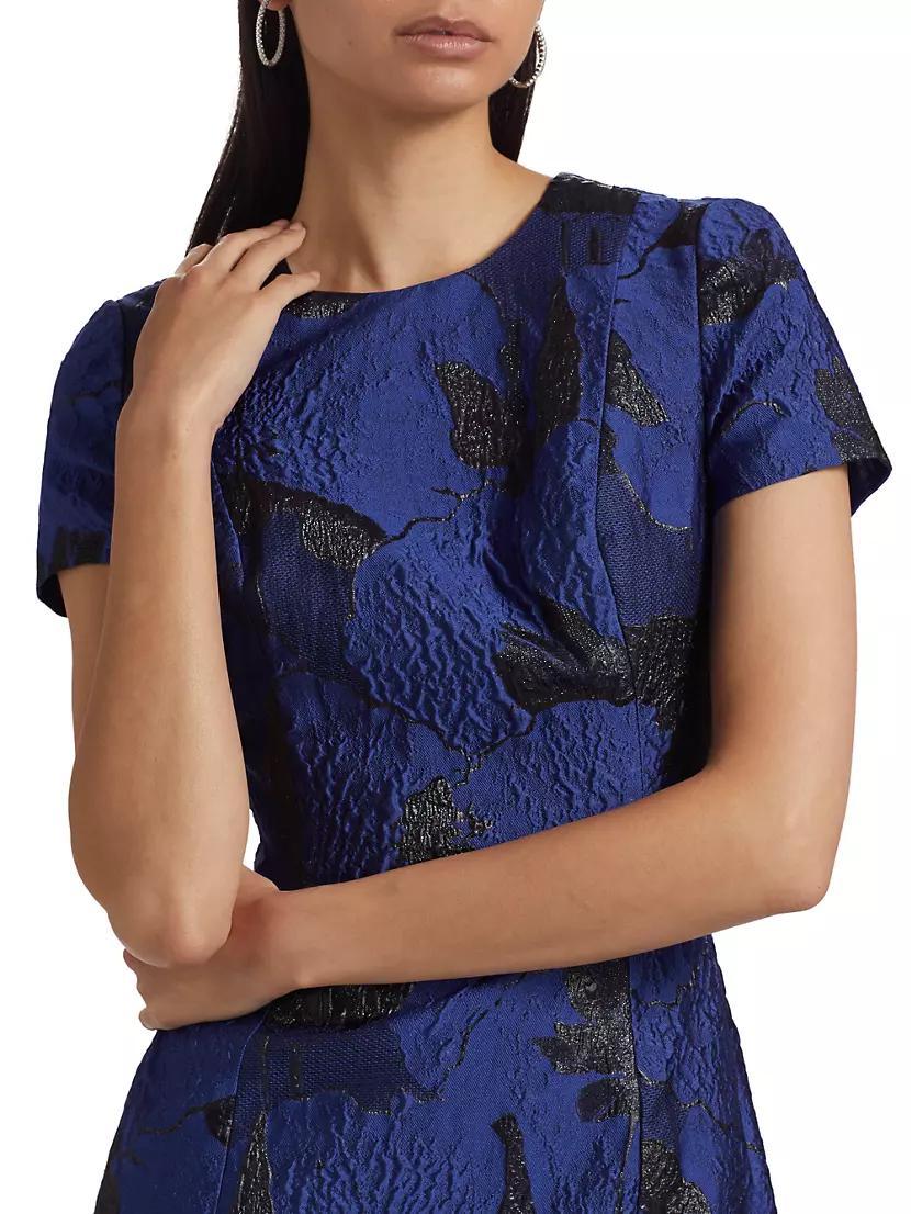 Liana Floral Jacquard Minidress Product Image