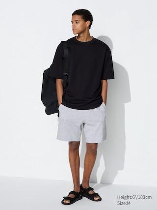 Mens AIRism Cotton Pull-On Shorts Gray 2XL UNIQLO US Product Image
