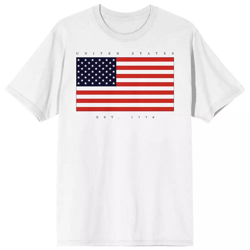 Men's Americana United States Est 1776 Tee, Size: XL, White Product Image