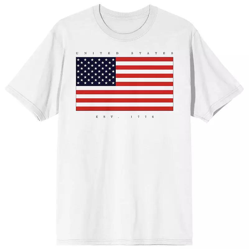 Men's Americana United States Est 1776 Tee, Size: XL, White Product Image