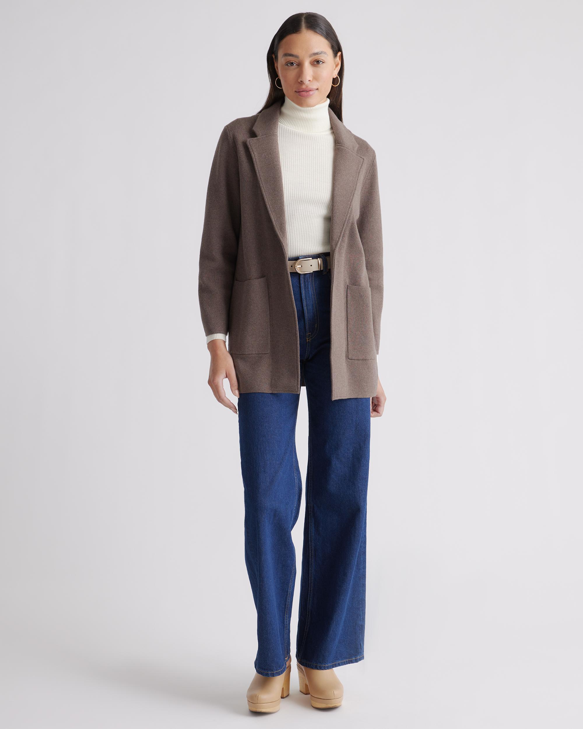 Quince | Women's Knit Blazer Size XL, Organic Cotton Product Image