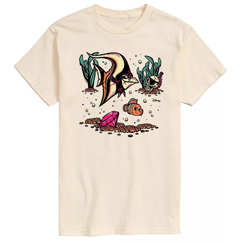 Disney / Pixars Finding Nemo Nemo and Gill Mens Graphic Tee Ivory Product Image