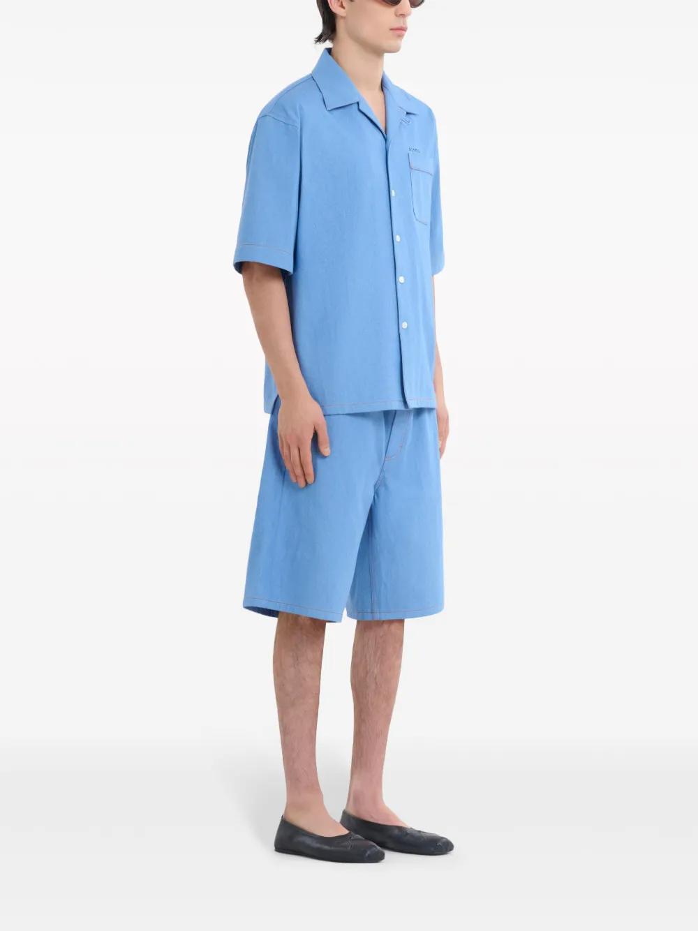 patch-pocket cotton shirt Product Image