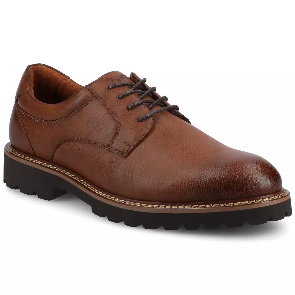 VANCE Templeton Comfort Lug Sole Men's Flexible Oxford Dress Shoes, Size: 9, Brown Product Image
