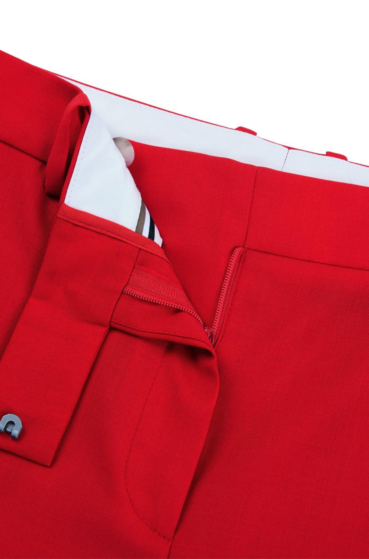 BOSS - Straight-leg trousers in wool - Red Product Image