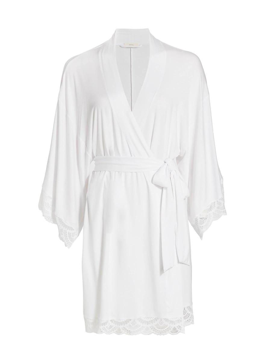 Womens Mariana Modal Lace-Trim Robe Product Image