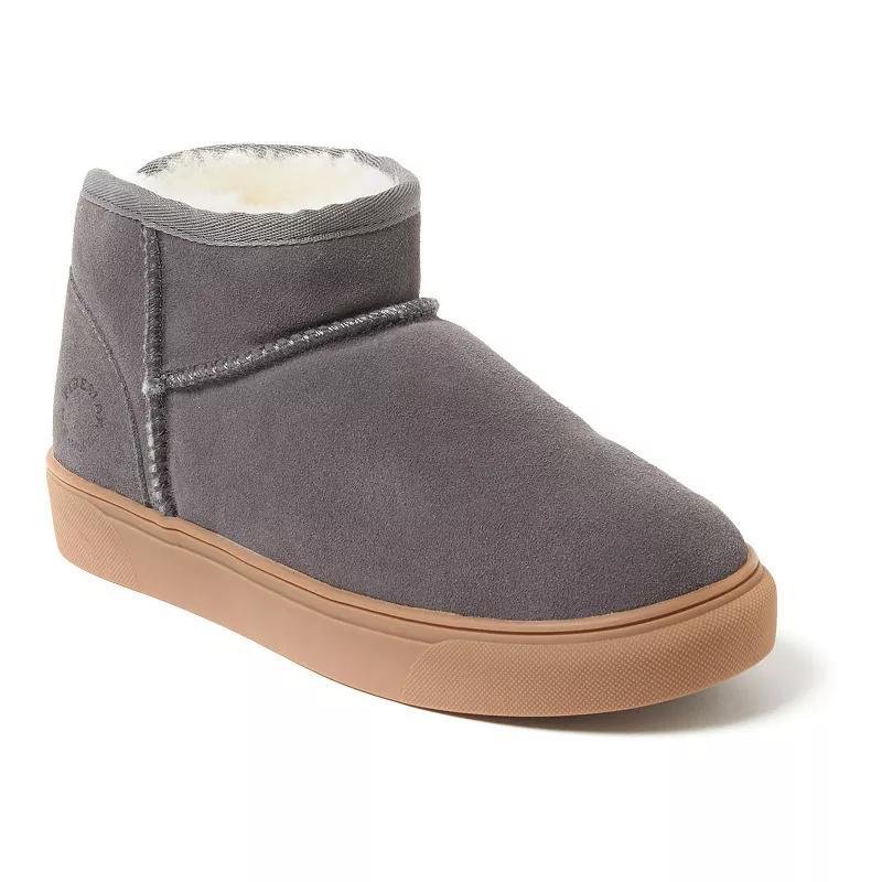 Fireside by Dearfoams Bathurst Women's Shearling Bootie Slippers, Size: 10, Black Black Product Image