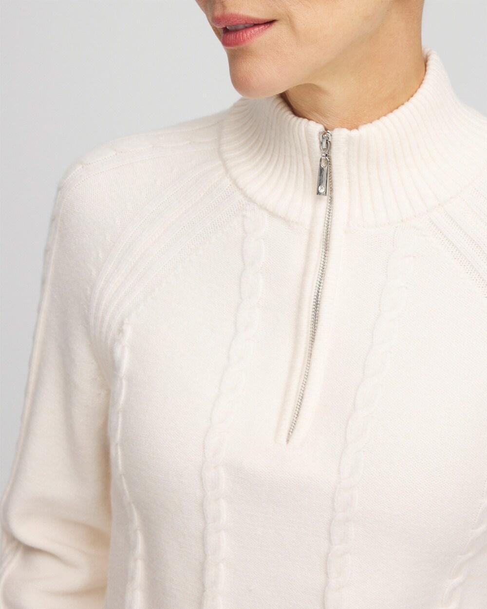 Zenergy® Luxe Cashmere Blend Half Zip Top Product Image