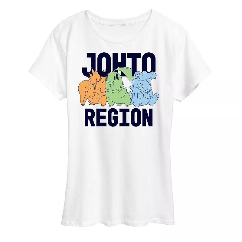 Womens Pokemon Johto Region Graphic Tee Product Image