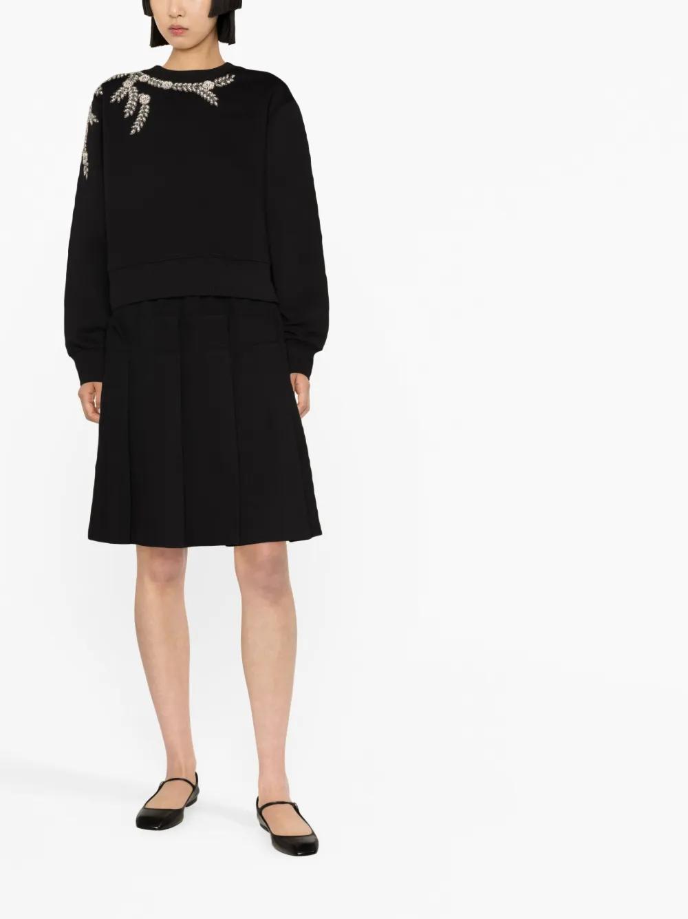 crystal-embllished long-sleeve jumper Product Image