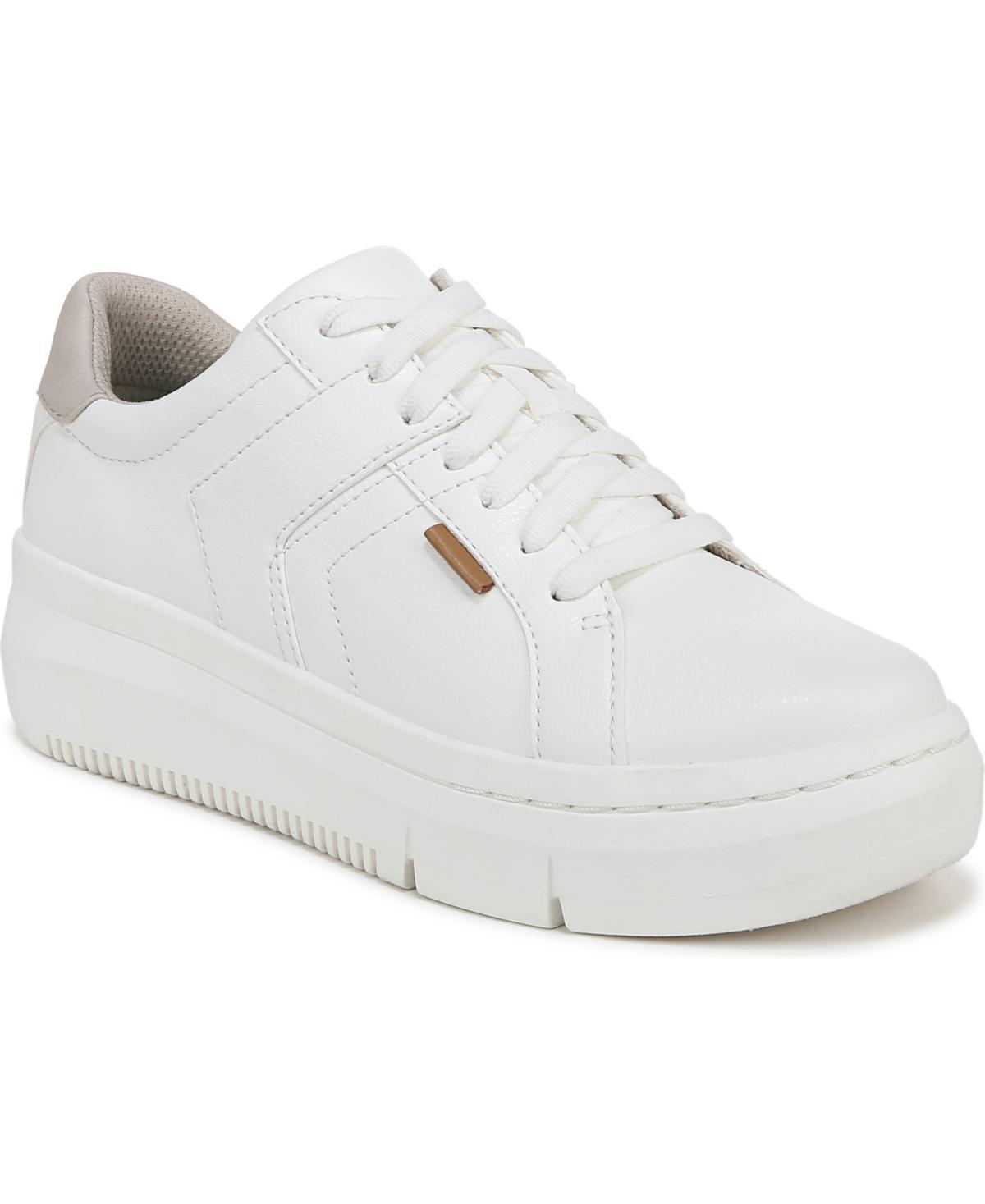 Dr. Scholl's Sadie Women's Platform Sneakers, Size: 10, White Faux Product Image