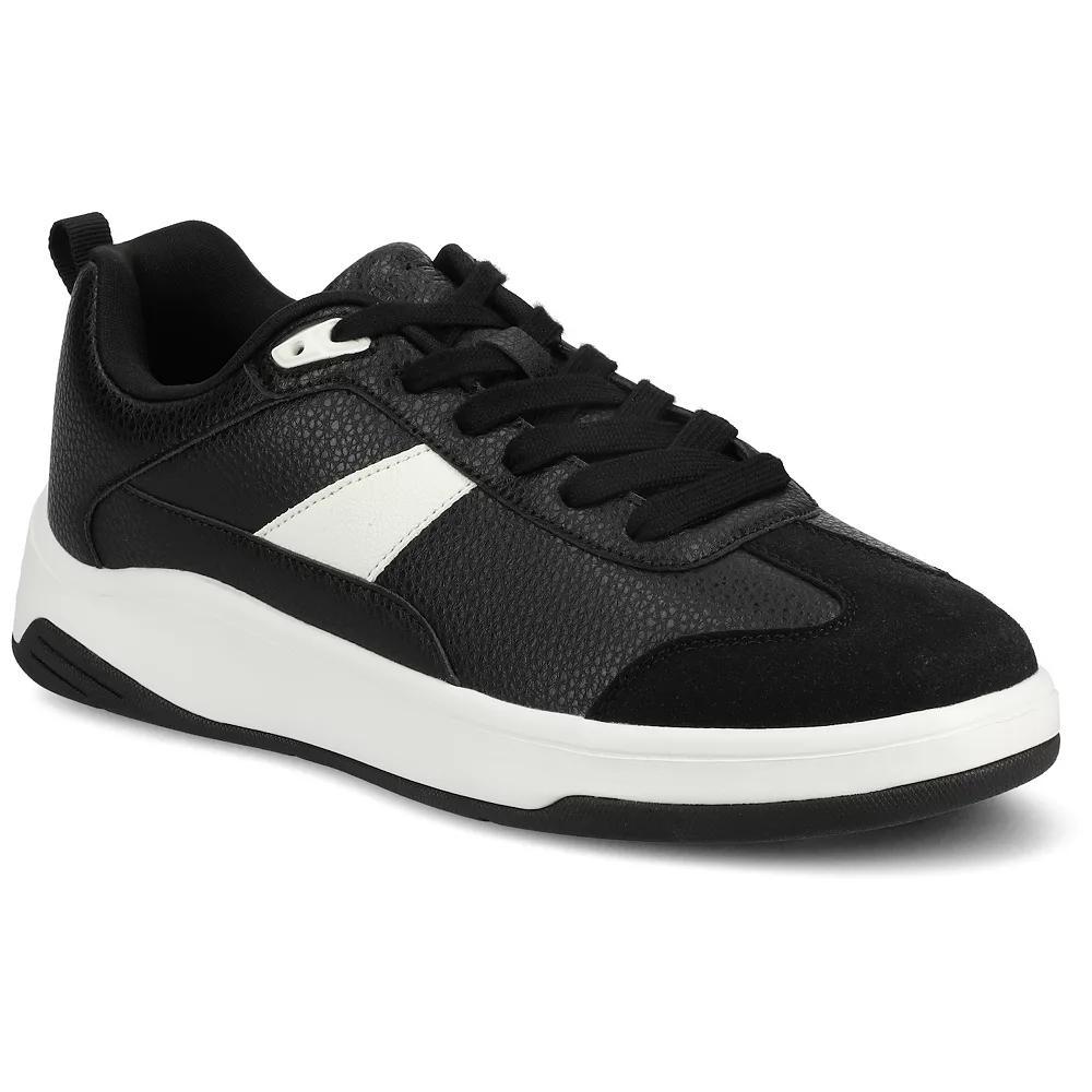VANCE Raiden Comfort T-Toe Men's Low Top Flexible Sneakers, Size: 13, Black Product Image
