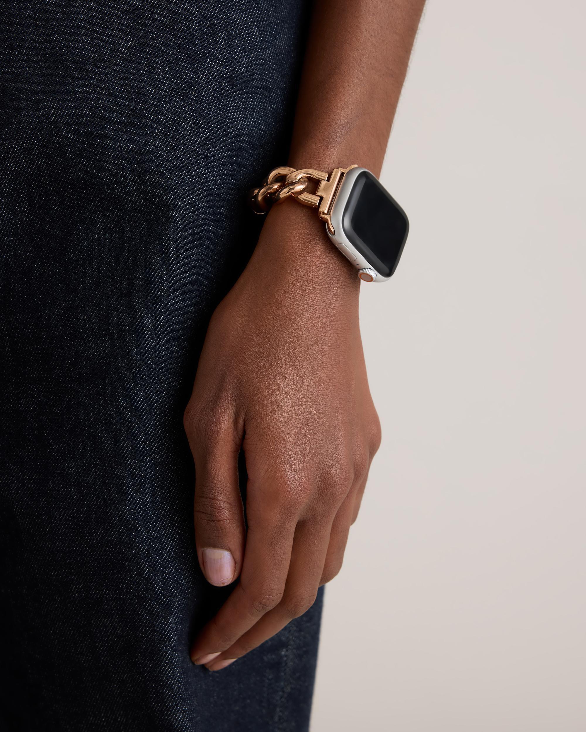 Quince | Women's Stainless Steel Bracelet Chain Apple Watch Band Size 38mm 42mm Product Image