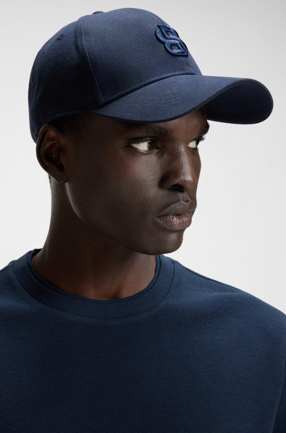 Cotton-twill cap with embroidered Double B monogram Product Image