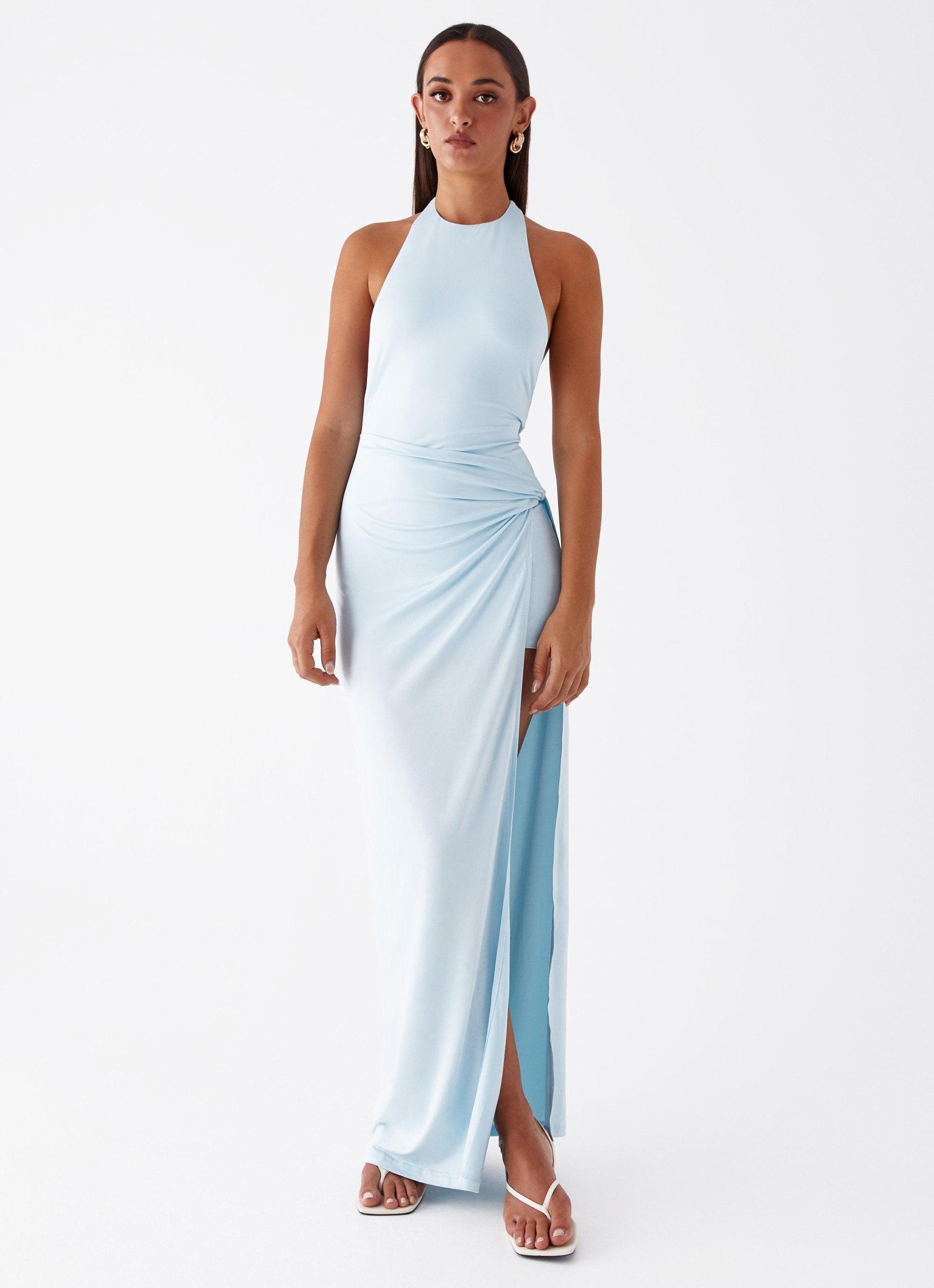 Oceana Maxi Dress - Blue Girls Product Image