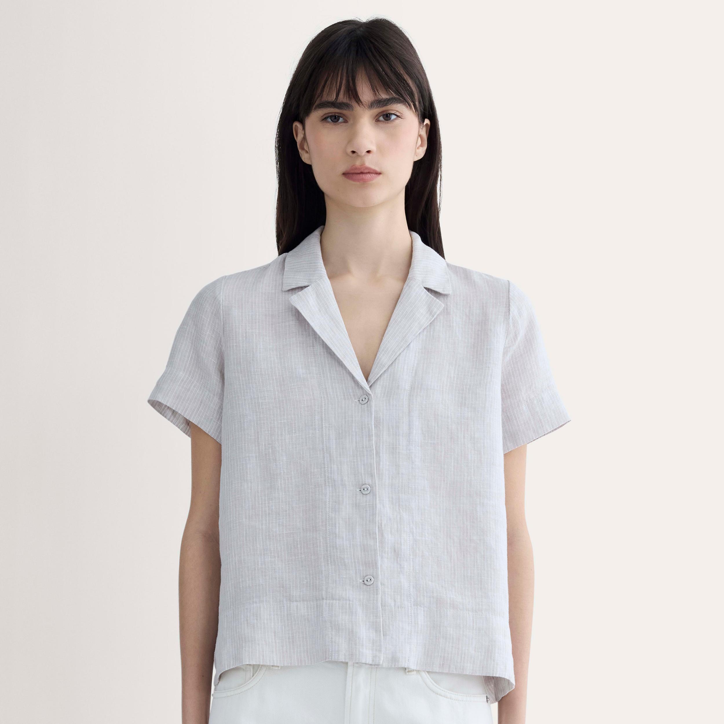 Womens Notch Shirt in Linen by Everlane Product Image