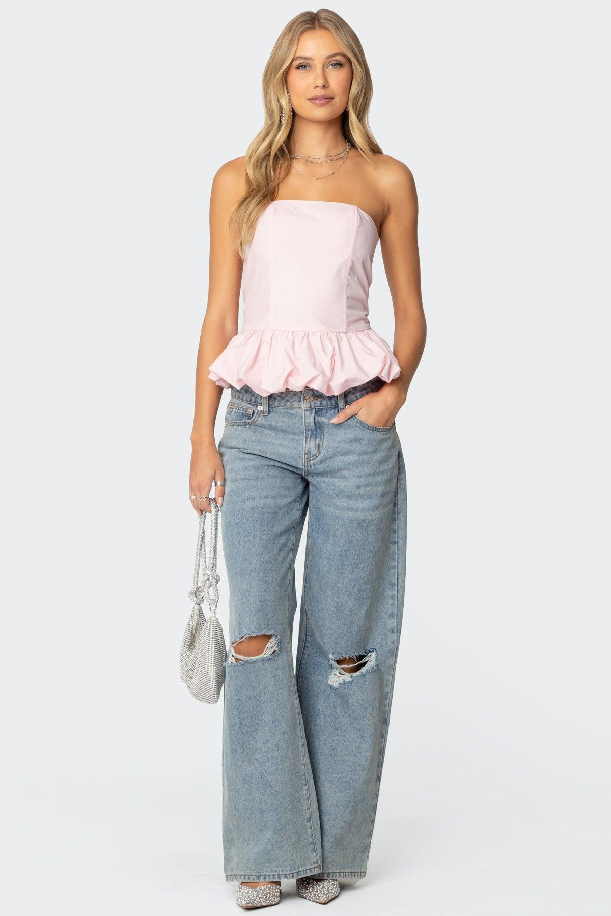 Everlee Bubble Hem Corset Product Image