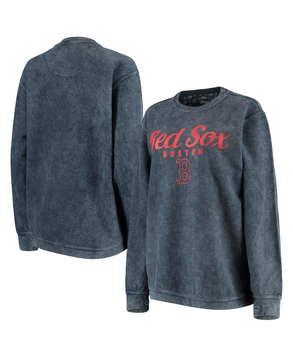 Women's G-III 4Her by Carl Banks Navy Boston Red Sox Comfy Cord Pullover Sweatshirt, Size: Small, Blue Product Image