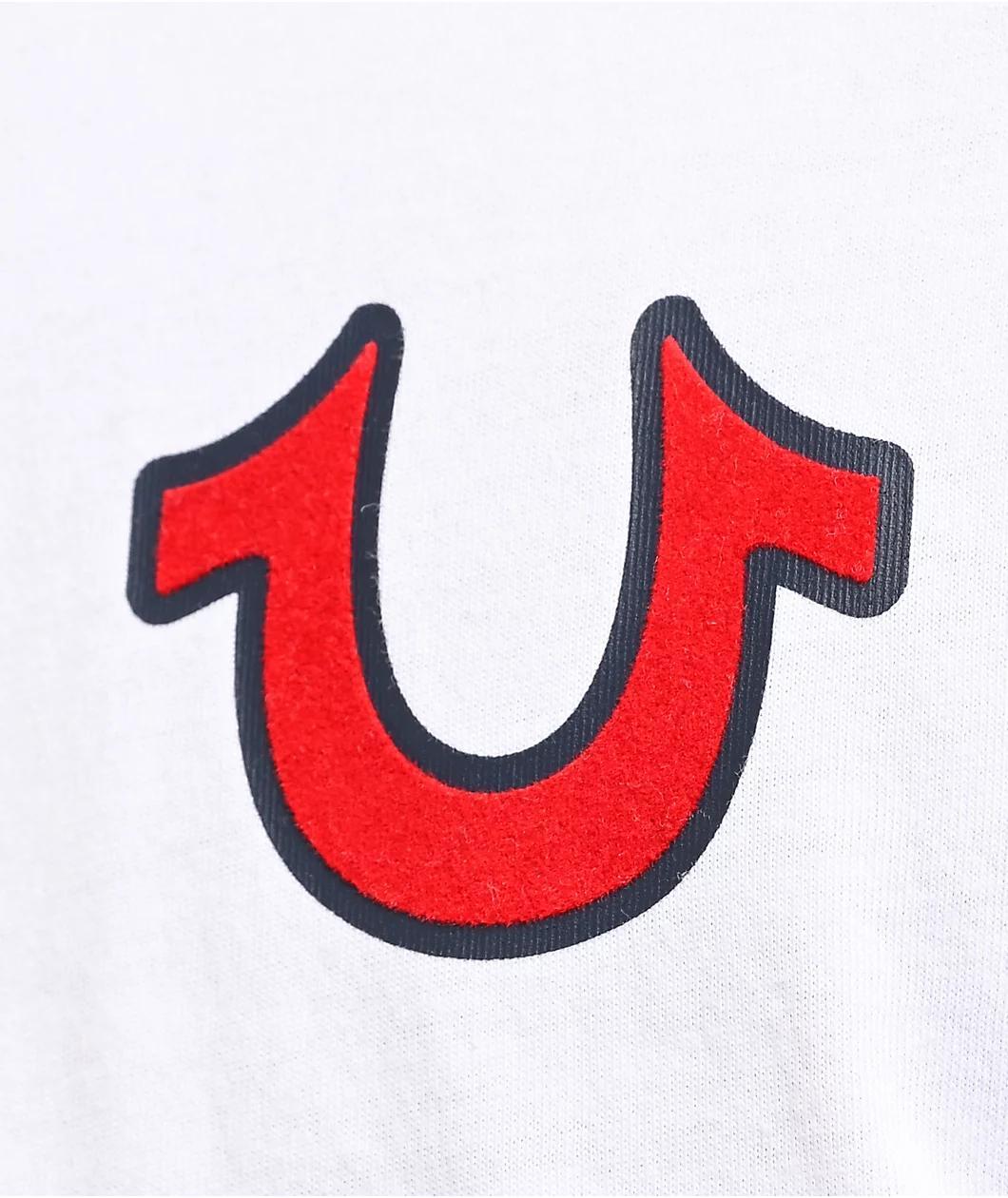 True Religion Buddha Logo White T-Shirt Product Image