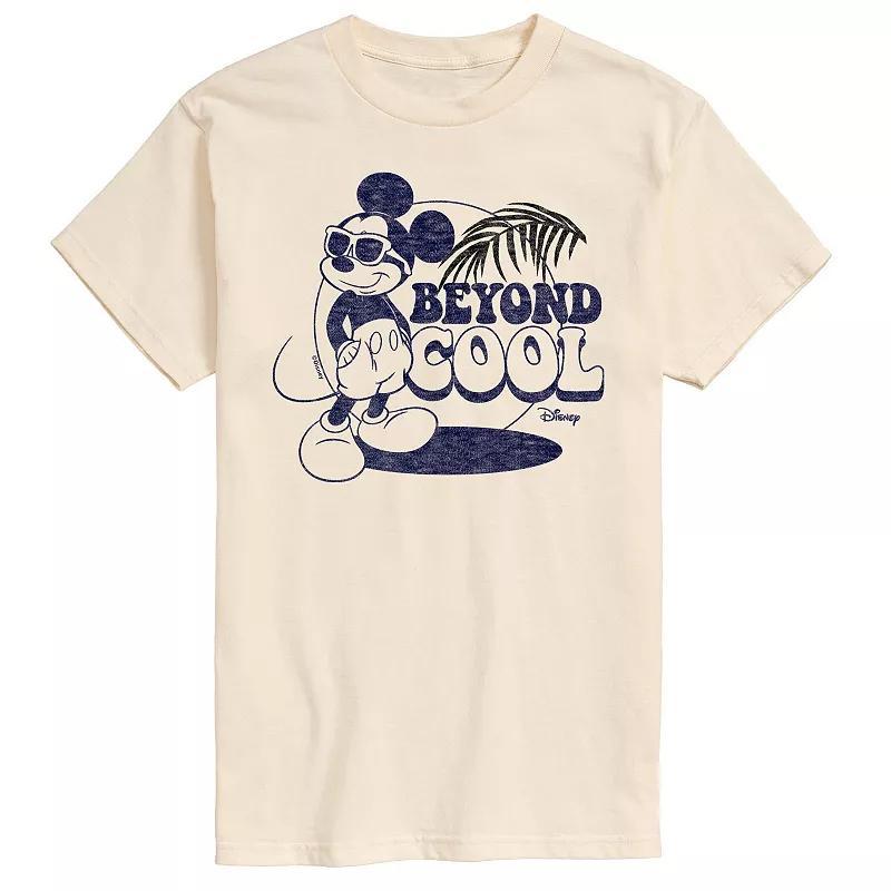 Disneys Mickey Mouse Mens Beyond Cool Graphic Tee Ivory Product Image