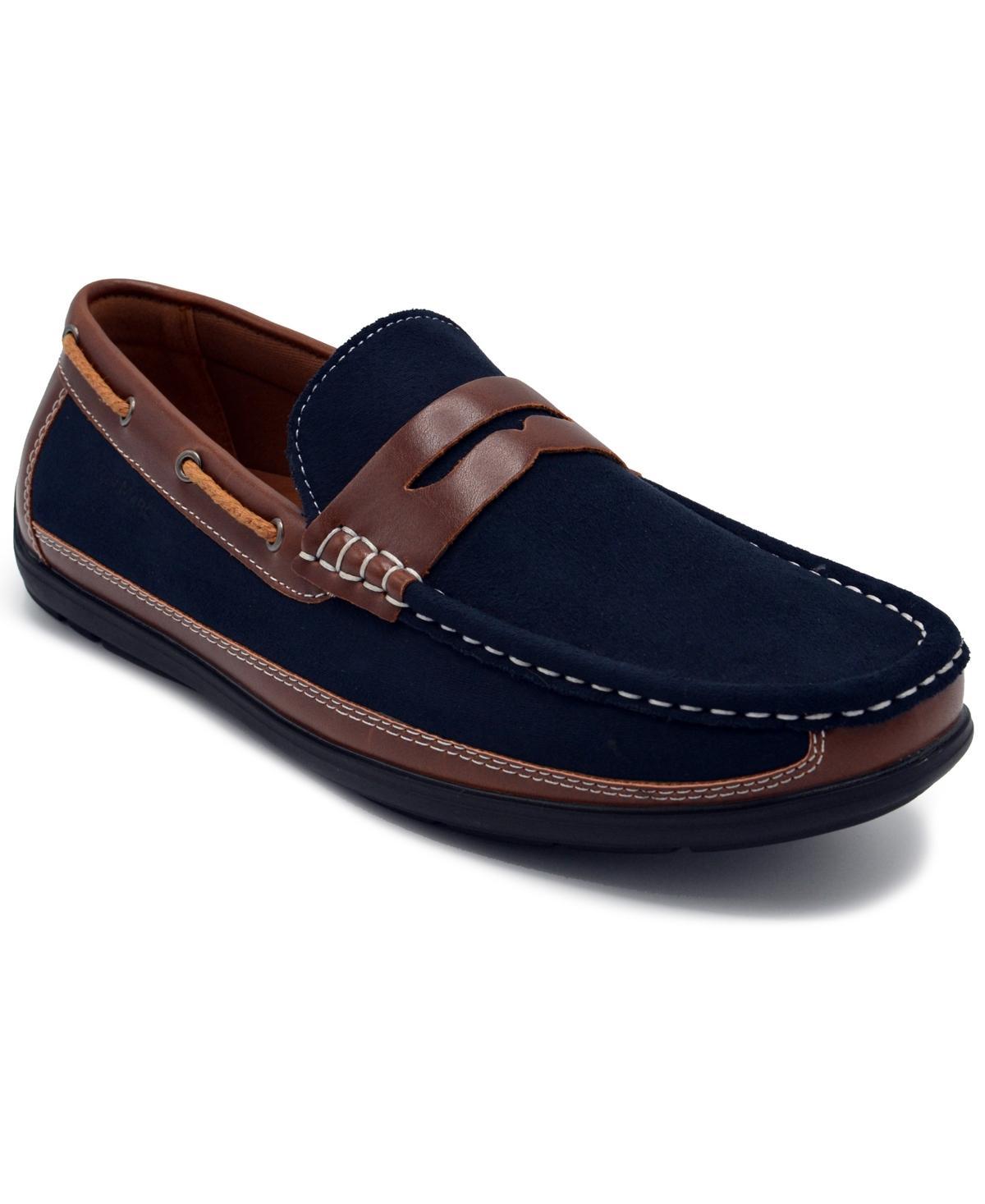Aston Marc Men's Penny Loafers, Size: 12, Blue Product Image