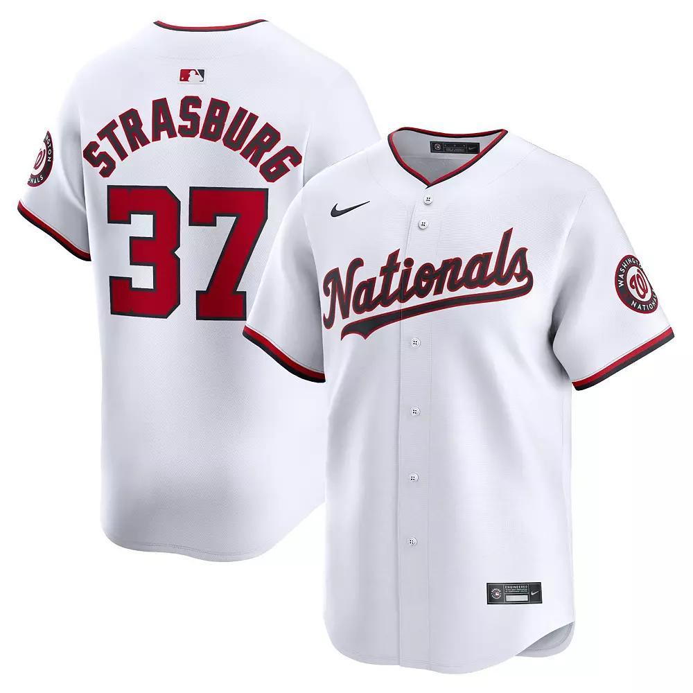 Men's Nike Stephen Strasburg White Washington Nationals Home Limited Player Jersey, Size: Small Product Image