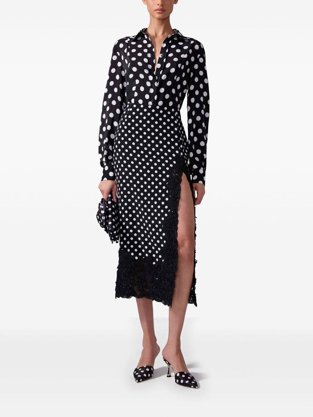 polka dot midi skirt Product Image