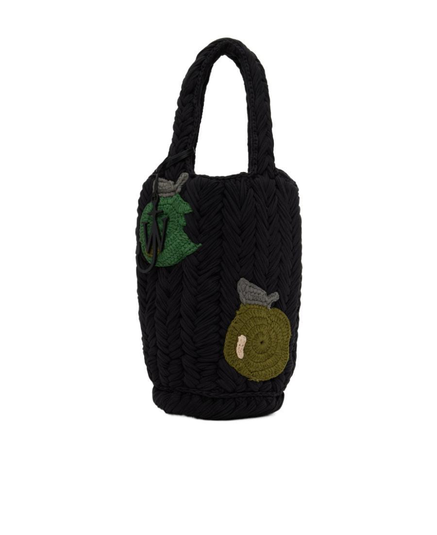 JW ANDERSON Pattern Knitted Handbag In Black Product Image