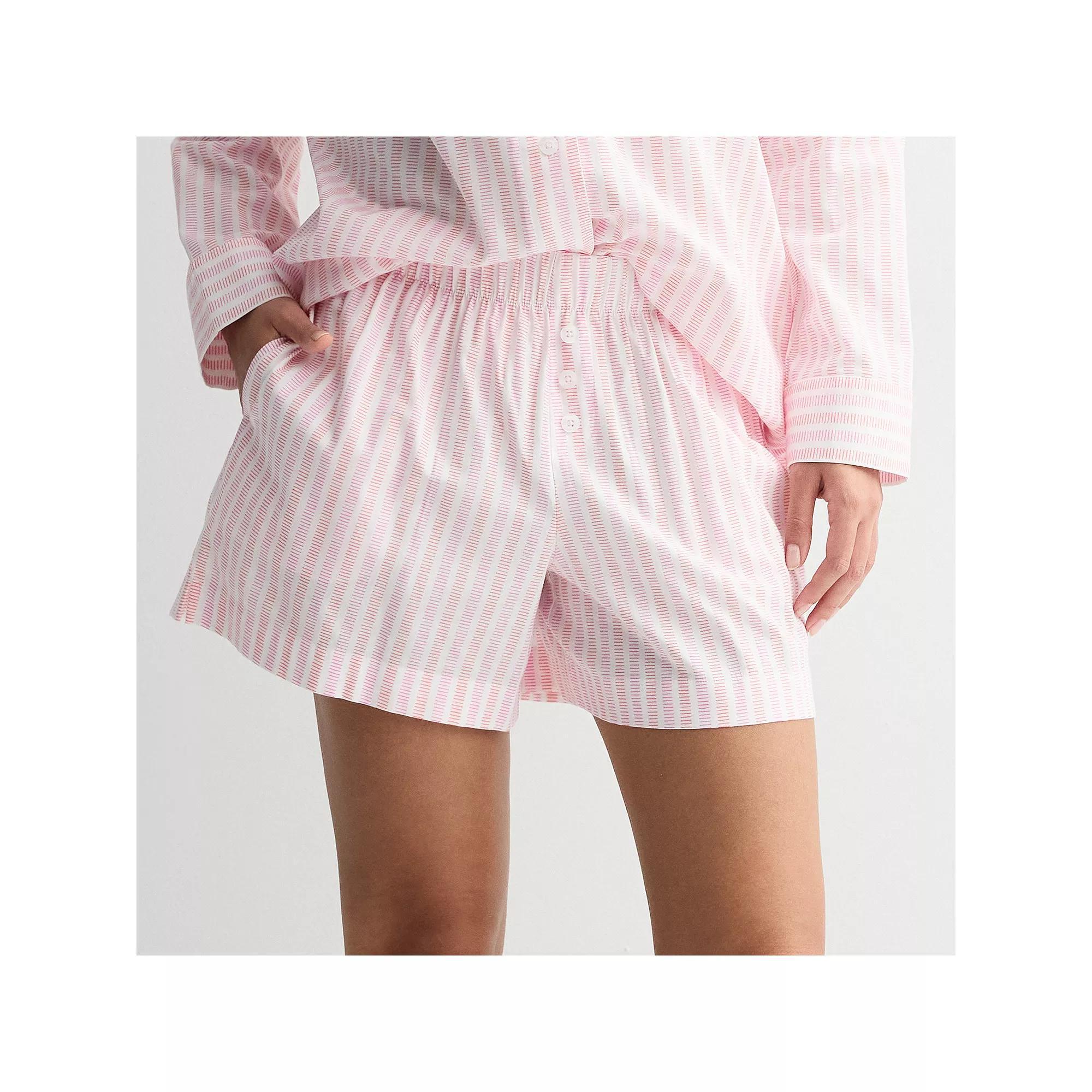 Women's Sonoma Goods For Life® Woven Sleep Shorts, Size: Medium, White Floral Product Image