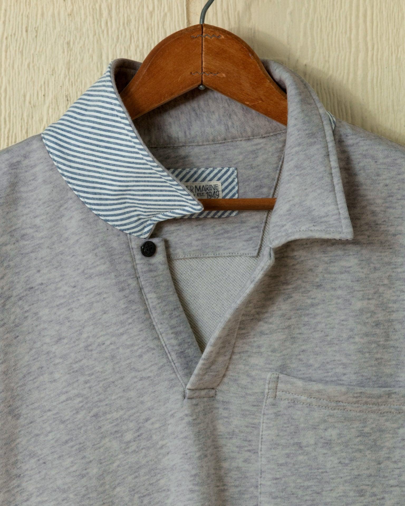 Acadia Polo in Athletic Heather Loopback Terry Product Image