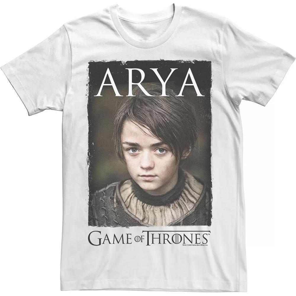Men's Game Of Thrones Arya Stark Portrait Tee, Size: Small, White Product Image