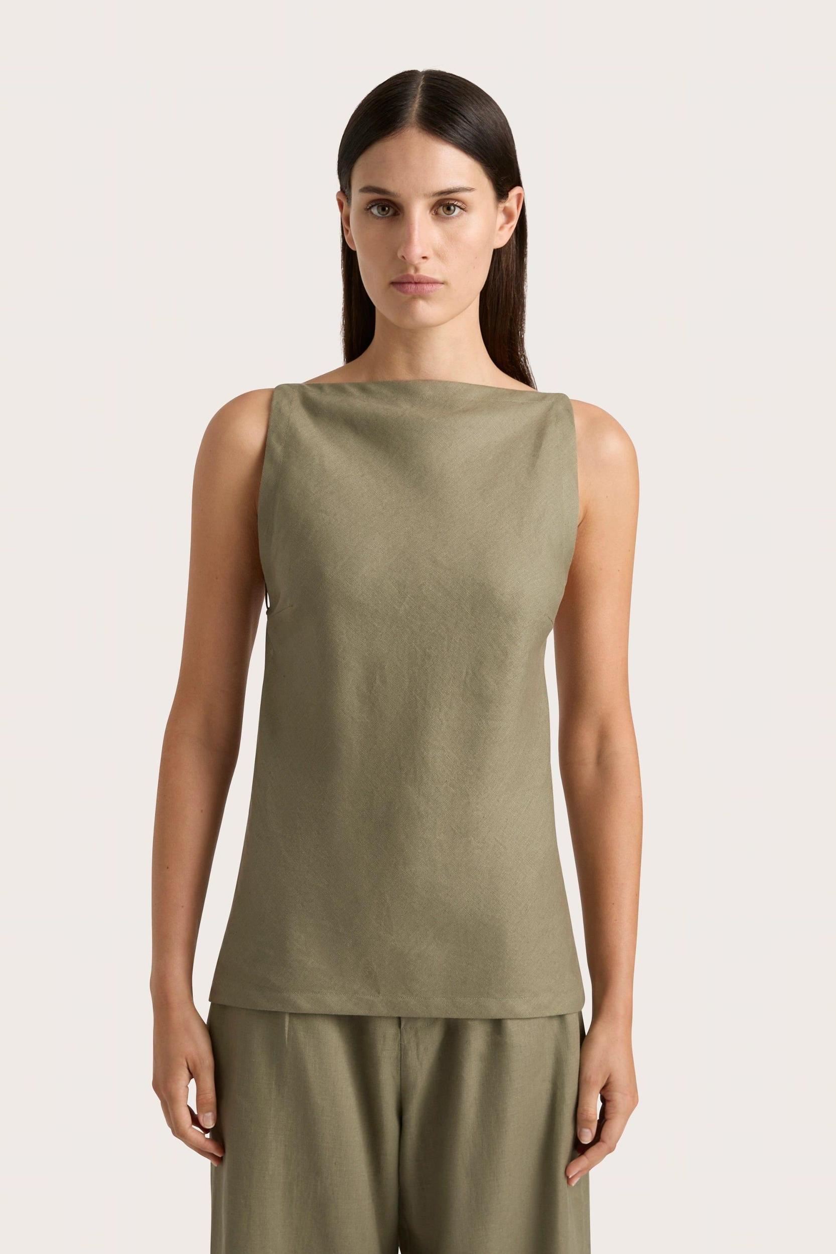 Antibes Top Khaki - Final Sale Product Image