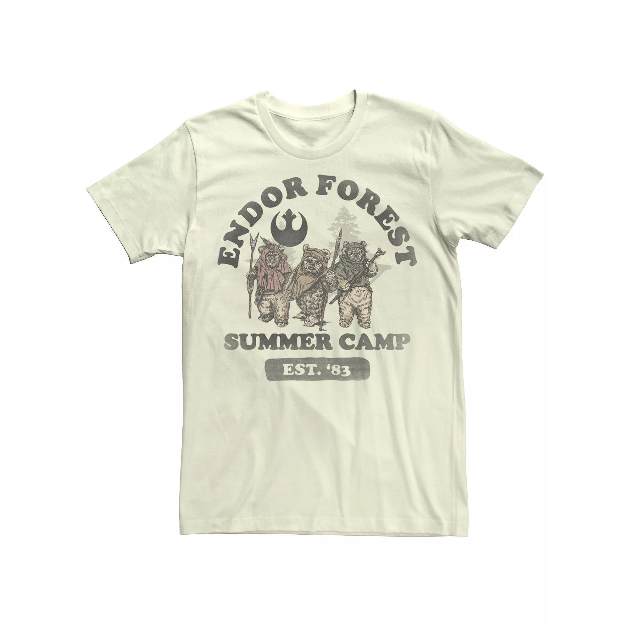 Men's Star Wars Ewok Endor Camp Speeder Vintage Tee, Size: Medium, Natural Product Image