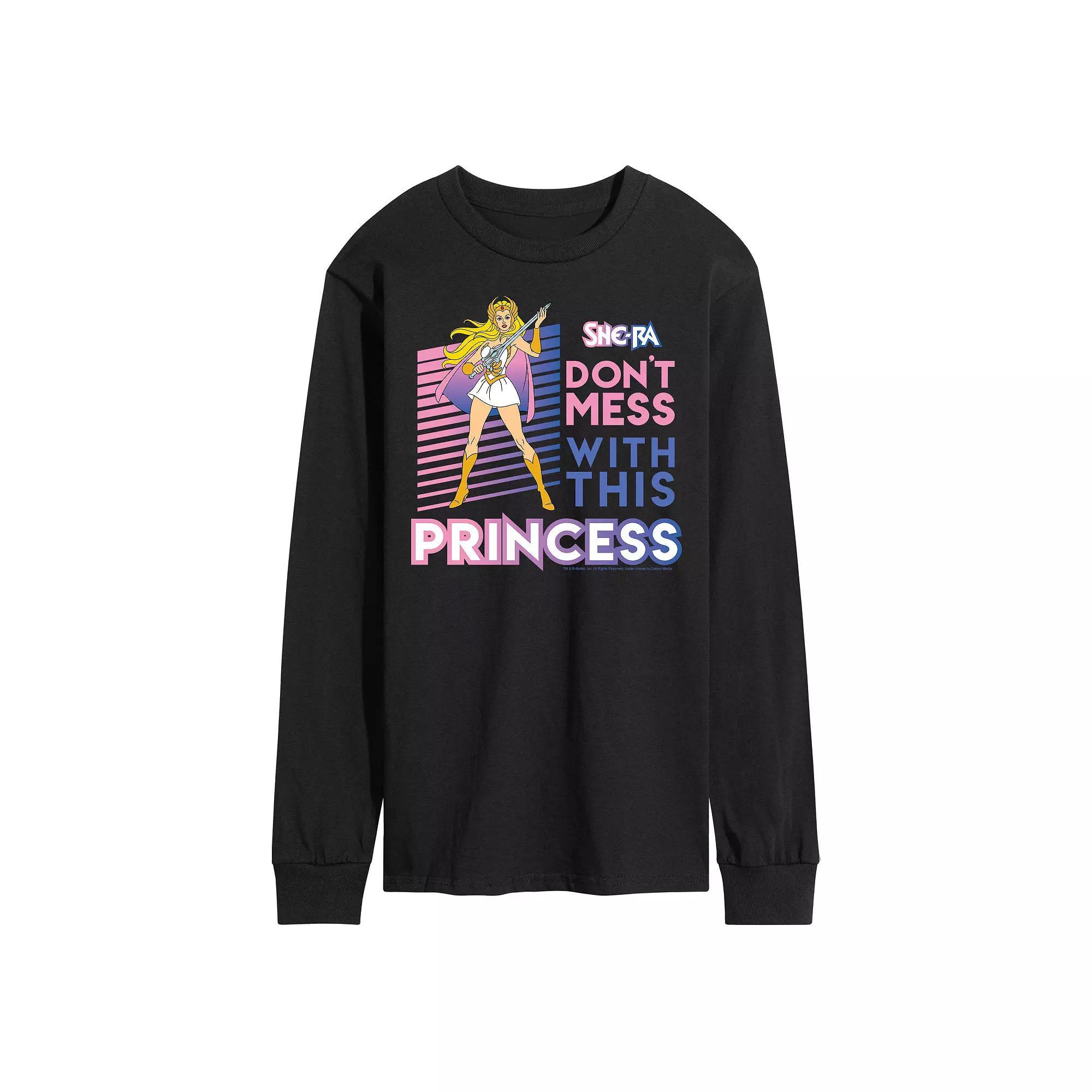 Mens SheRa Princess Long Sleeve Graphic Tee Blue Product Image