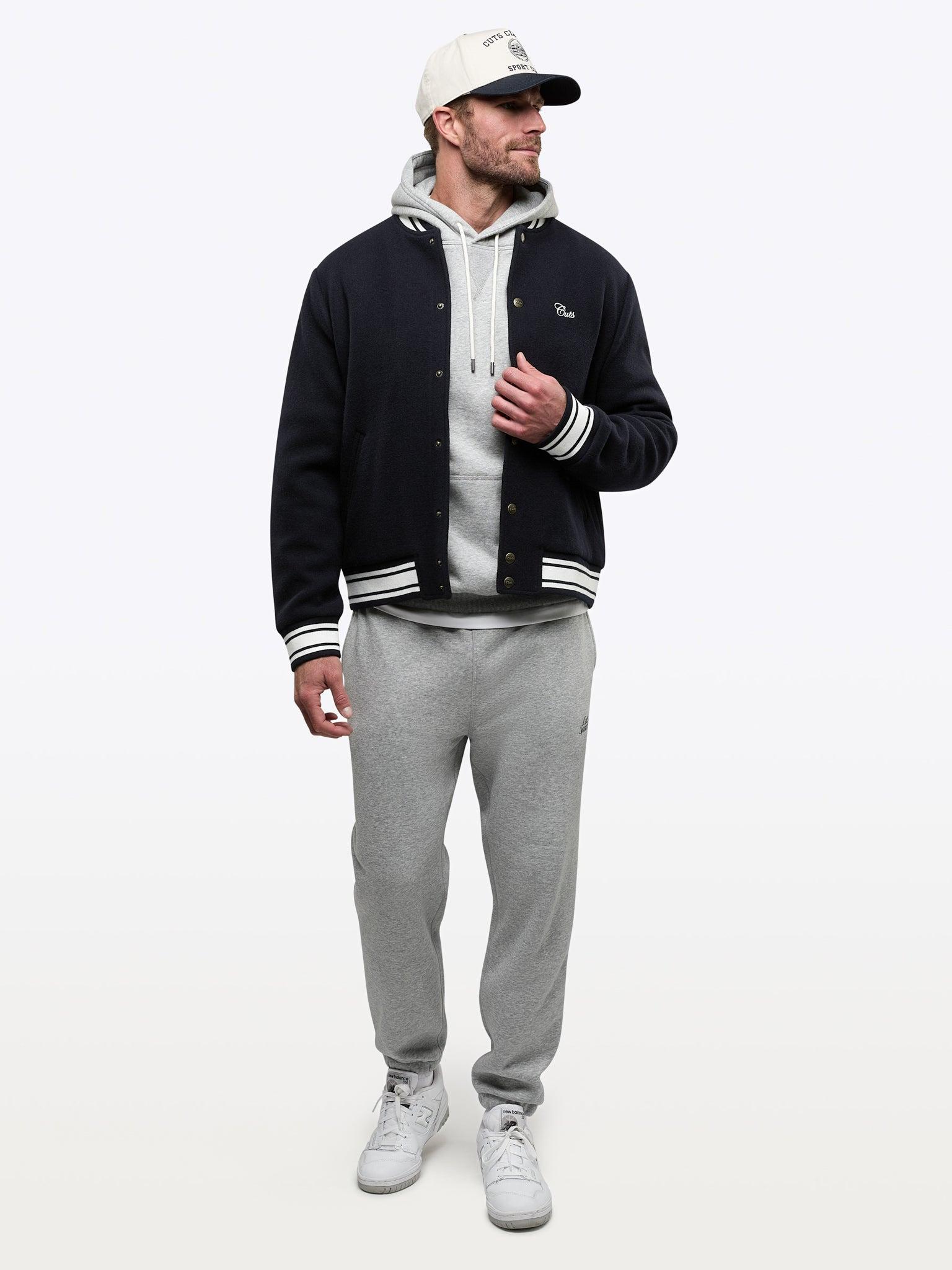 Varsity Bomber | Marine Navy Classic-Fit Product Image