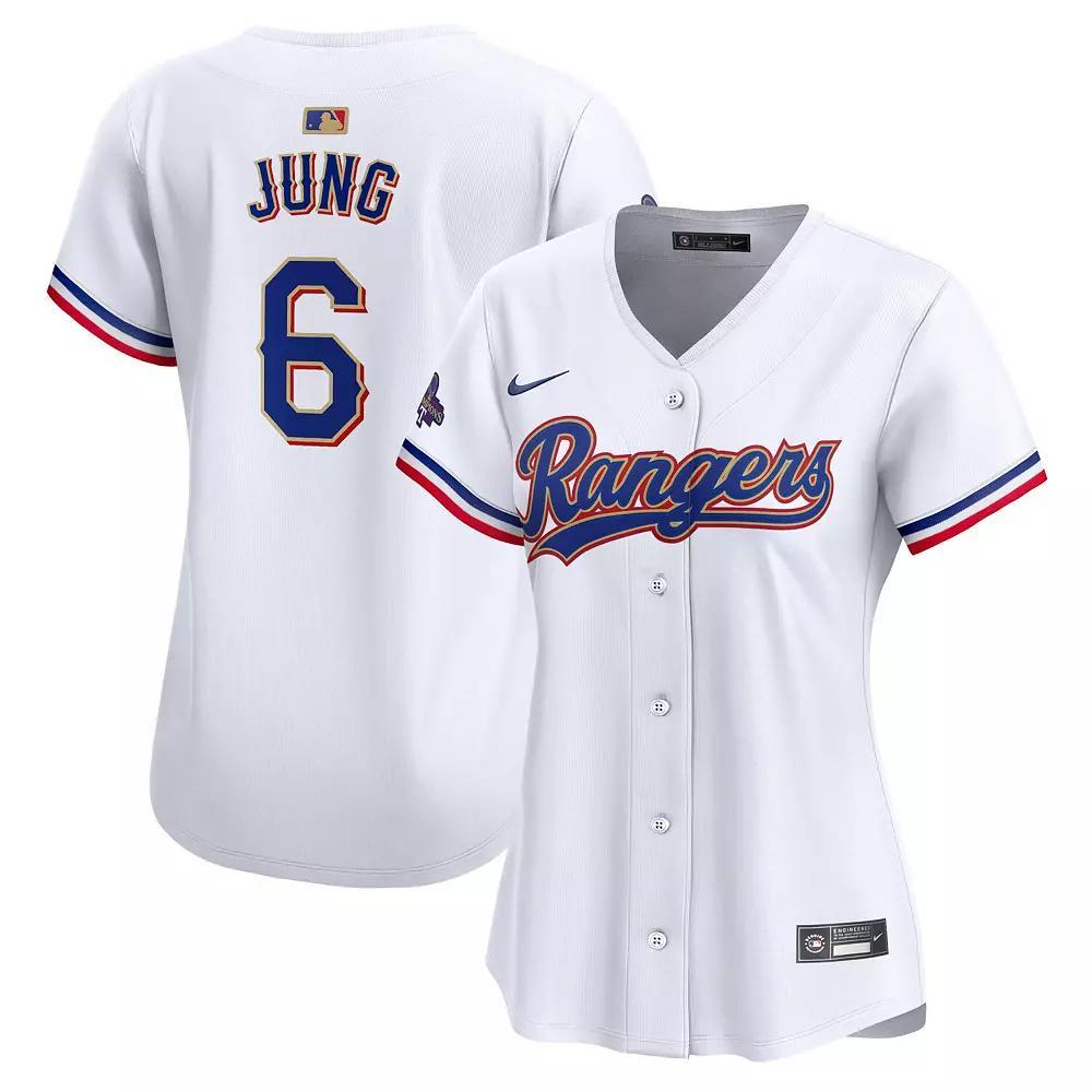 Women's Nike Josh Jung White Texas Rangers 2024 Gold Collection Limited Player Jersey, Size: XL Product Image