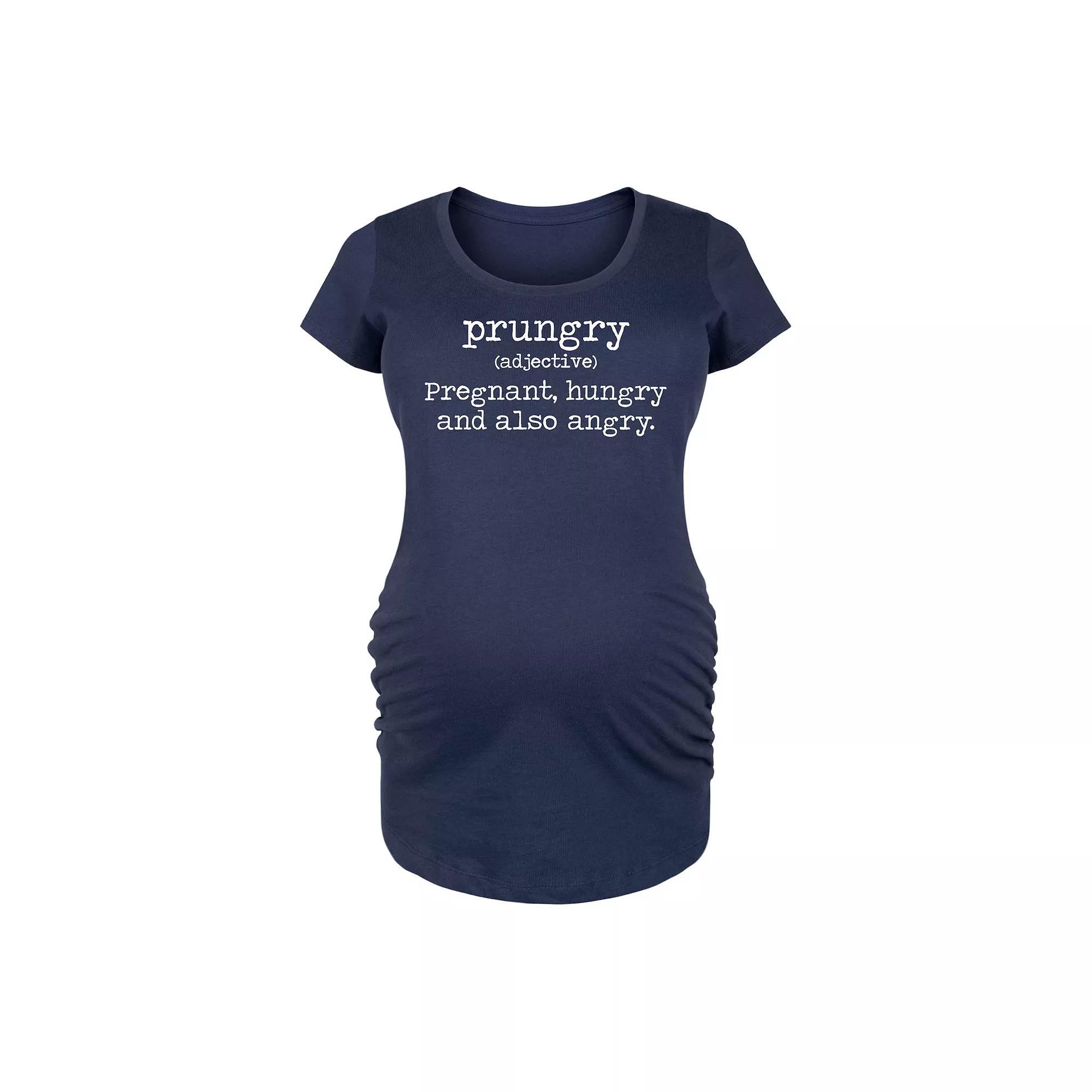 Maternity Prungry Definition Graphic Tee, Womens Blue Product Image
