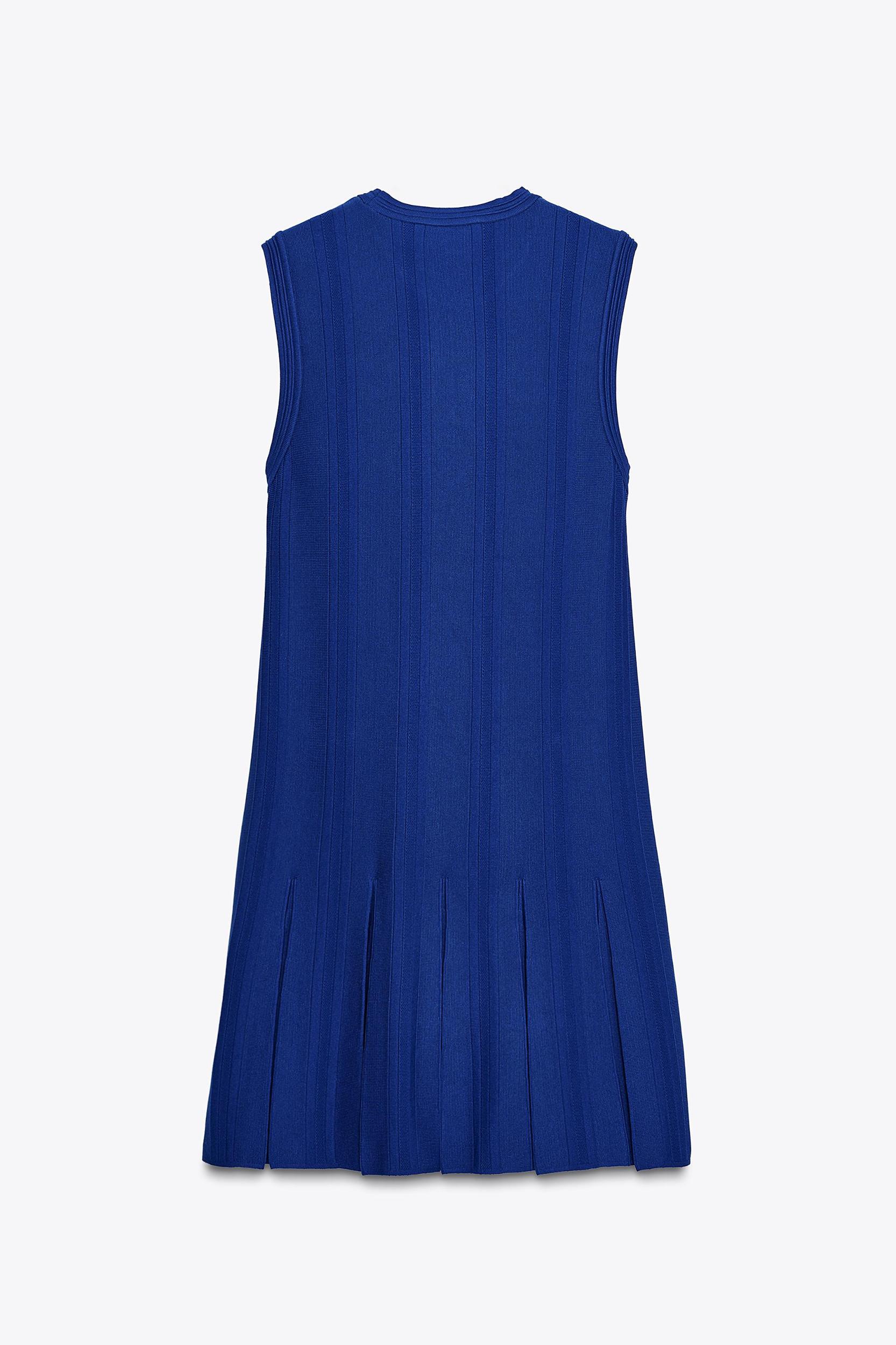 PLEATED KNIT DRESS Product Image