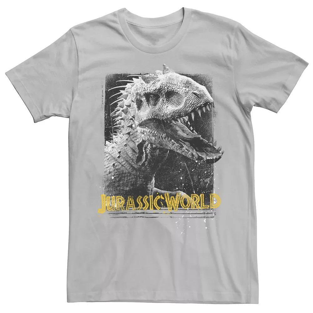 Men's Jurassic World Indominus Rex Profile View Tee, Size: XXL, Silver Product Image