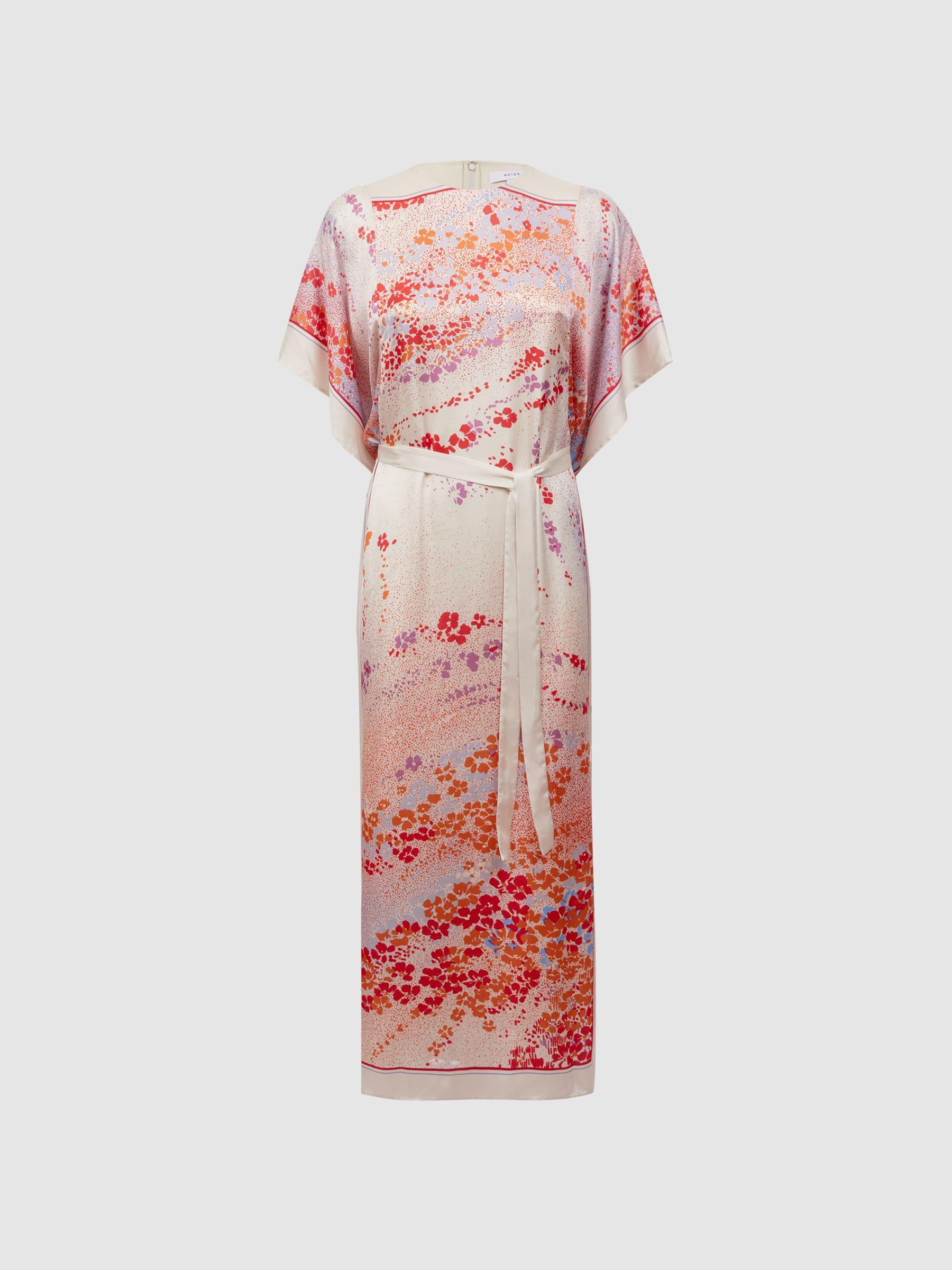 Printed Maxi Dress in Multi Product Image