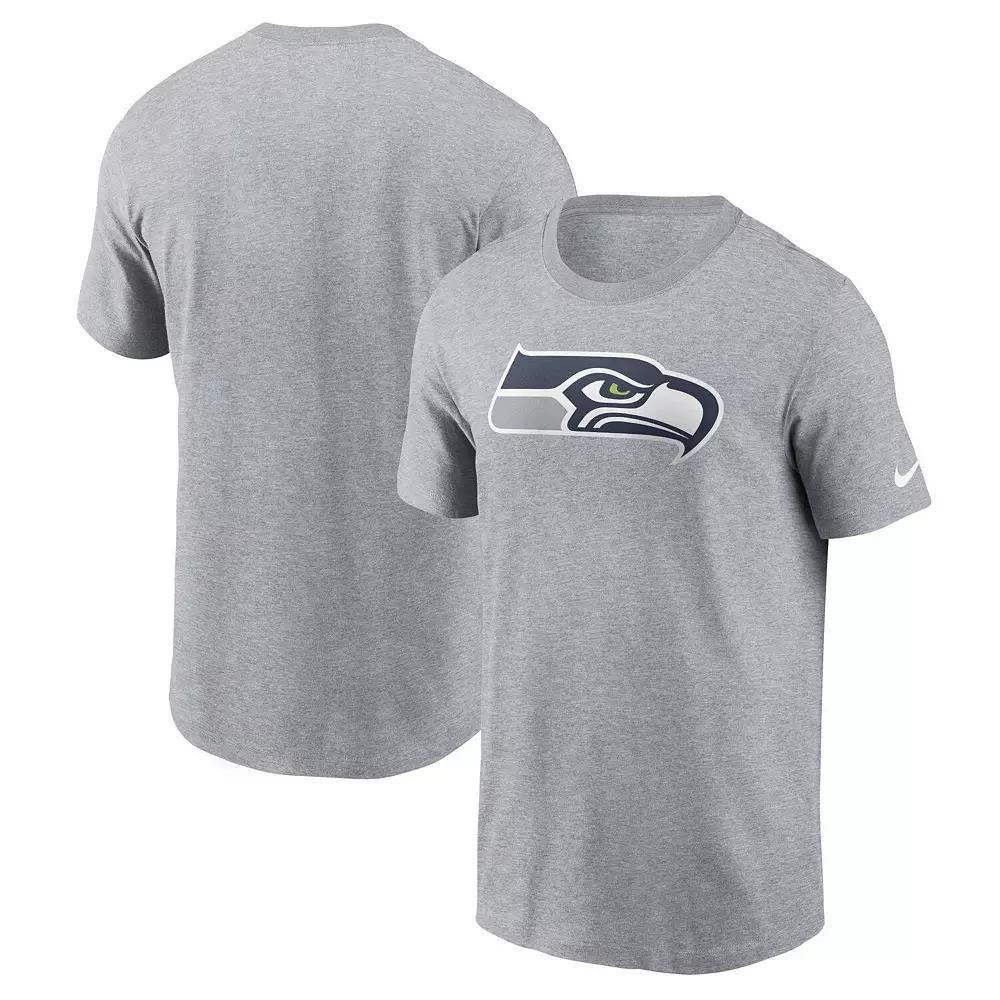 Men's Nike  Gray Seattle Seahawks Logo Essential T-Shirt, Size: 3XL, Grey Product Image