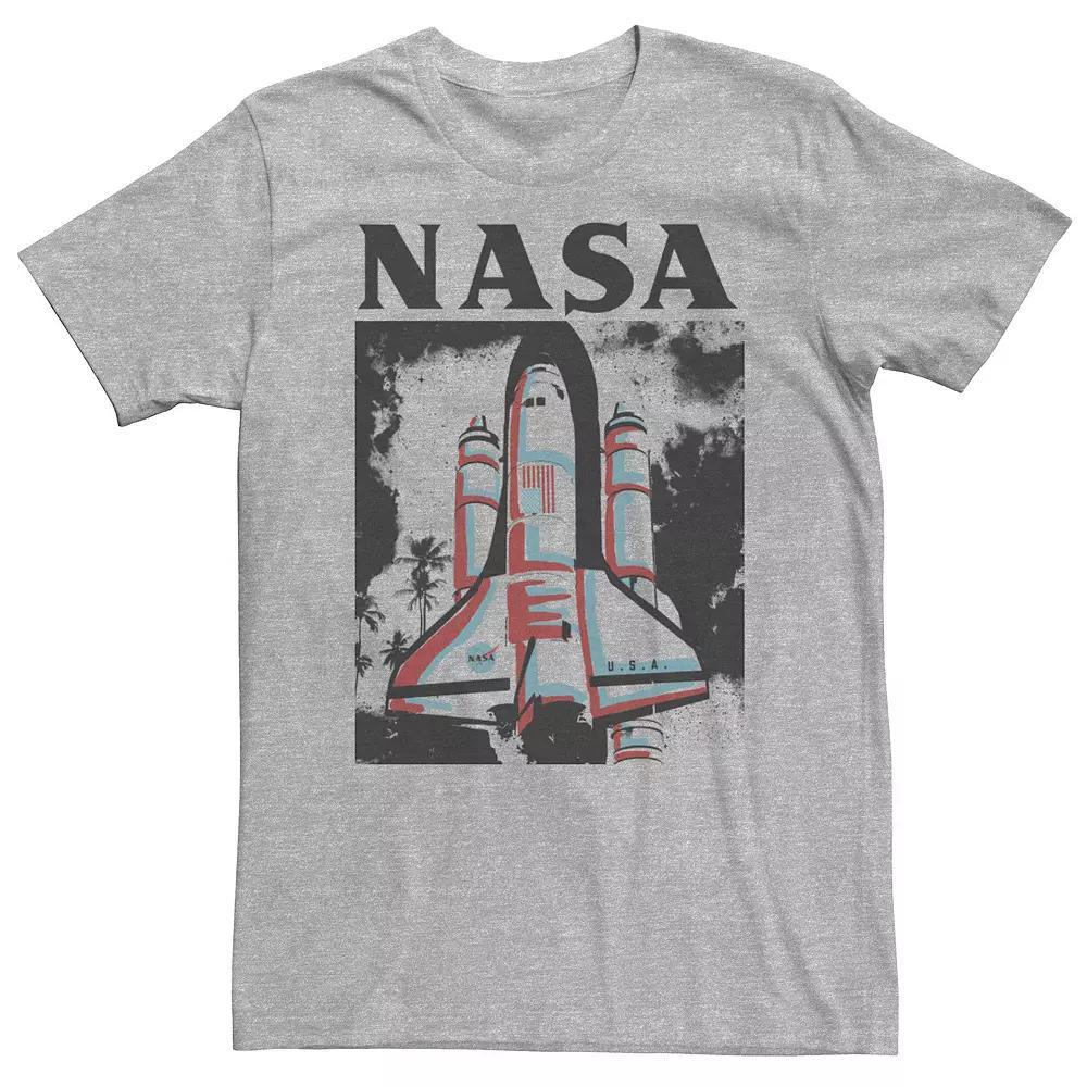 Big & Tall NASA Color Pop Space Craft Launch Tee, Men's, Size: 3XL Tall, Athletic Grey Product Image