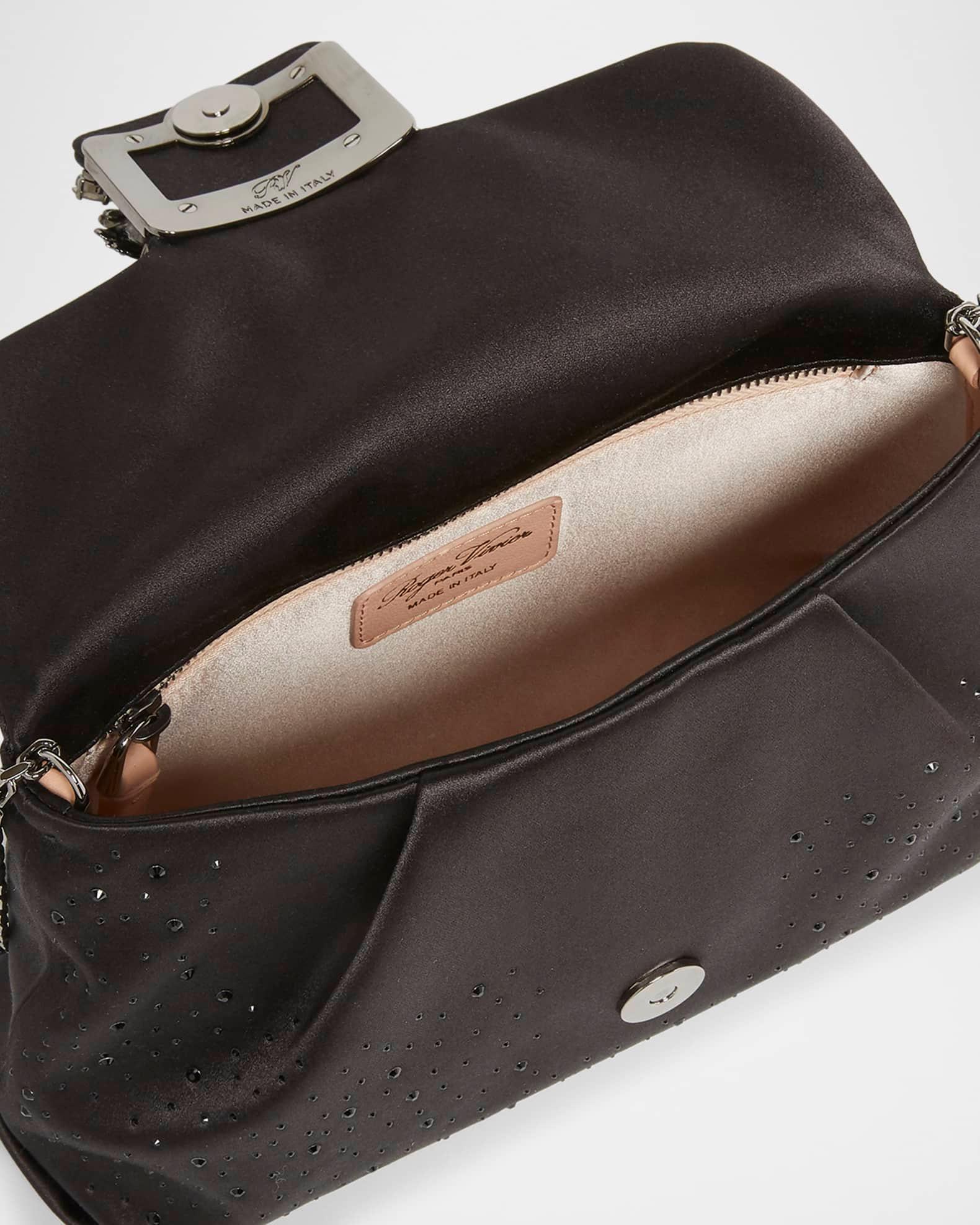 Bouquet Rhinestone Satin Shoulder Bag Product Image