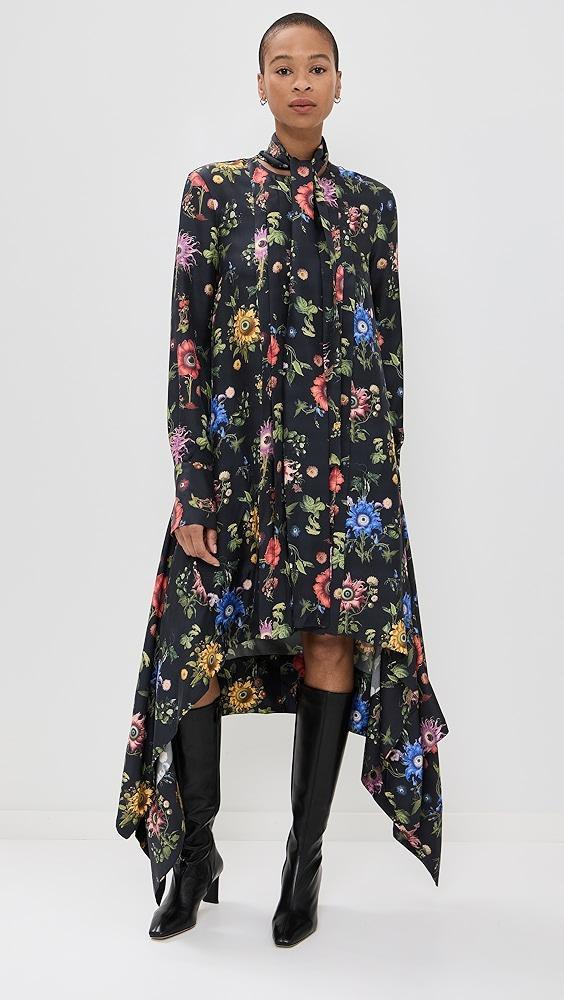 Monse Tie Neck Printed Dress | Shopbop Product Image