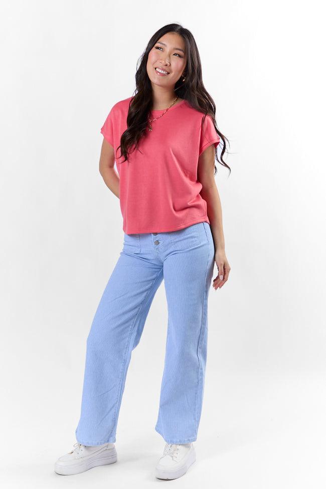 My Type Of Coral Knit Tee SALE Product Image