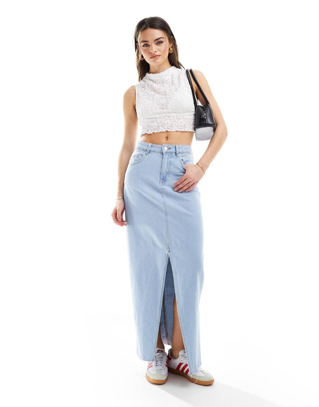 Bershka high neck lace top Product Image