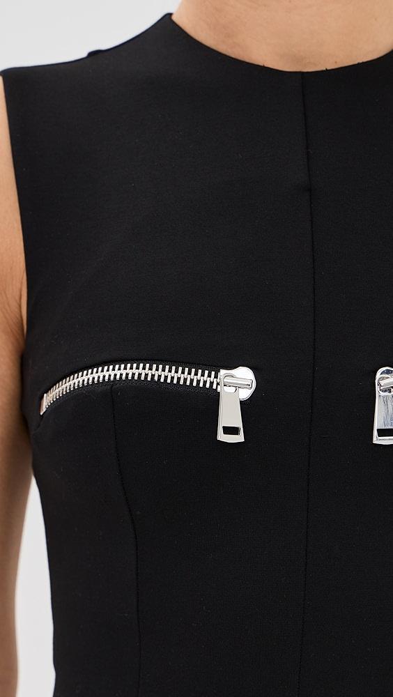 AREA Handkerchief Zipper Dress | Shopbop Product Image