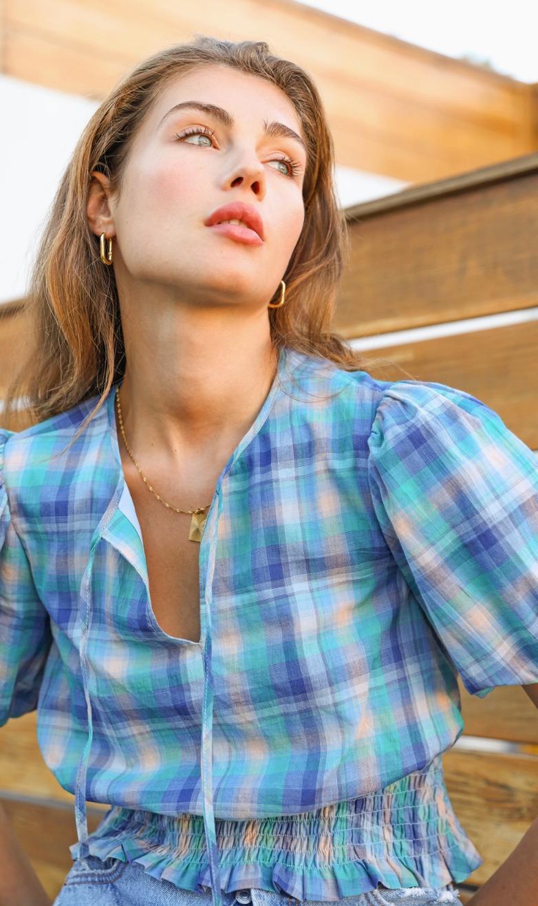 Gellany Puff Sleeve Top Product Image