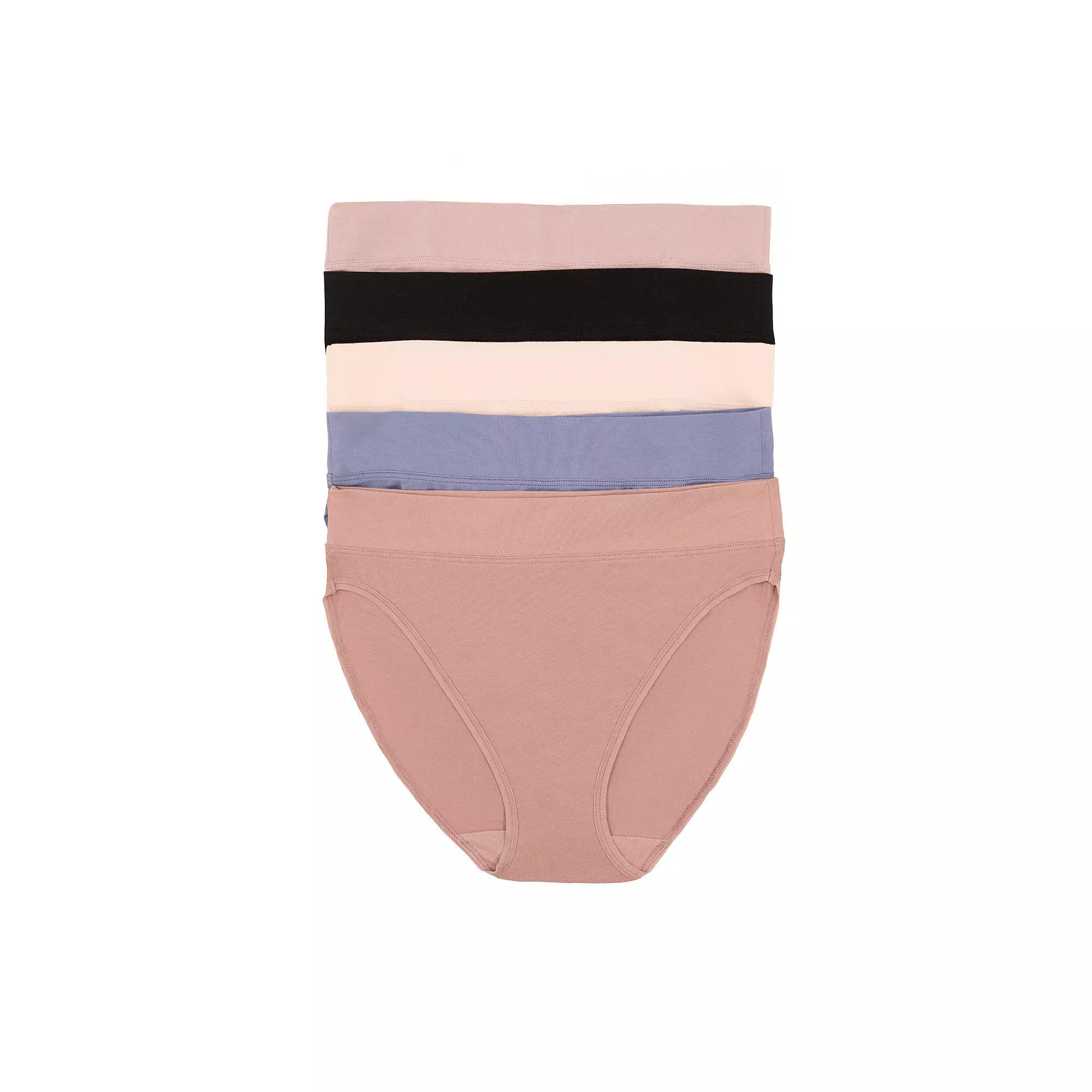 Womens Jezebel 5-pk. Pima Cotton Hi-Cut Panty 900819P5 Product Image